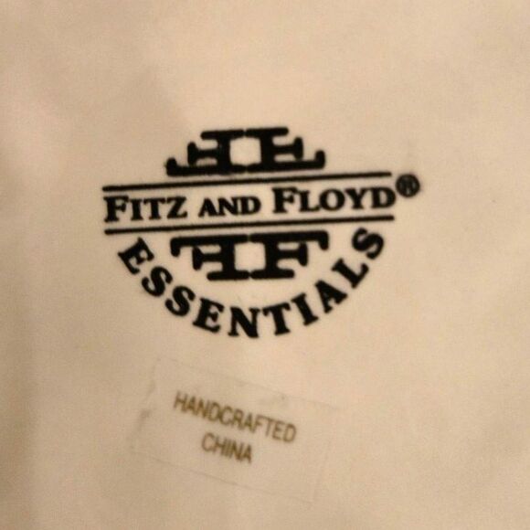 Fitz & Floyd Canape Plate Bountiful Blossoms 9.5" Small Chip Filled (see pic 2) - Picture 4 of 4